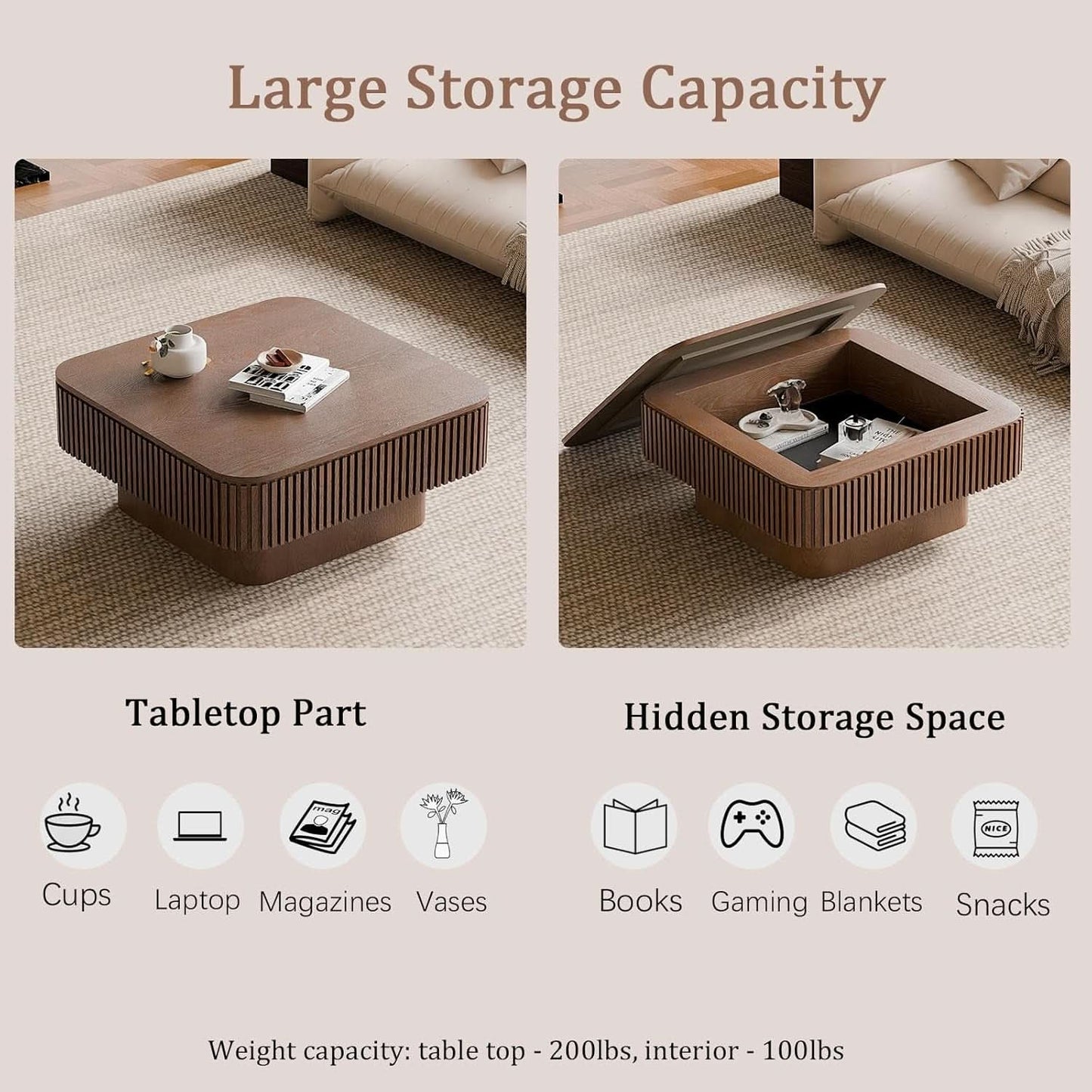 Modern Storage Coffee Table