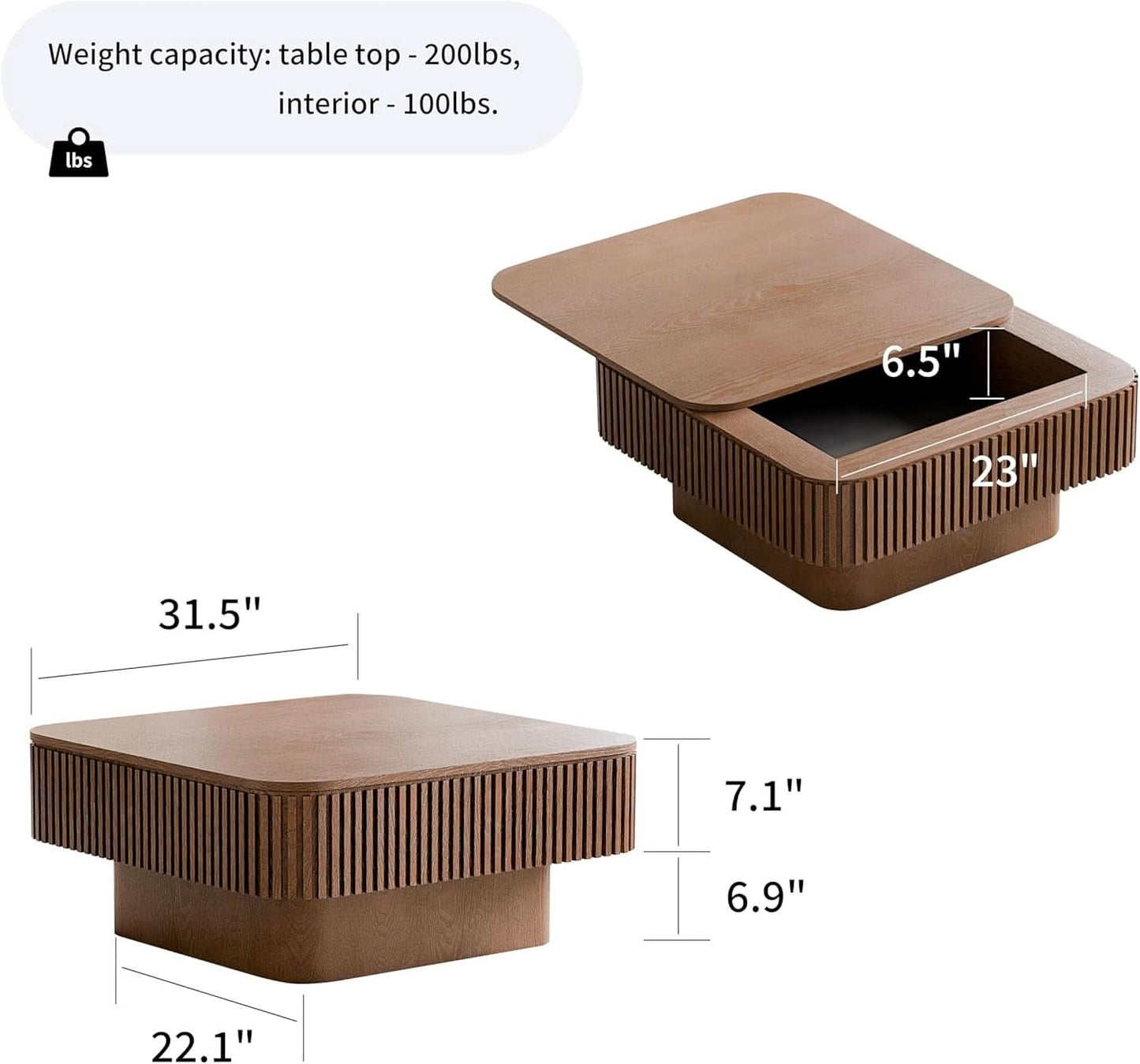 Modern Storage Coffee Table