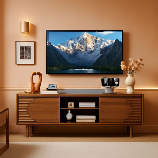 63-Inch Television Stand With Expansive Storage Units