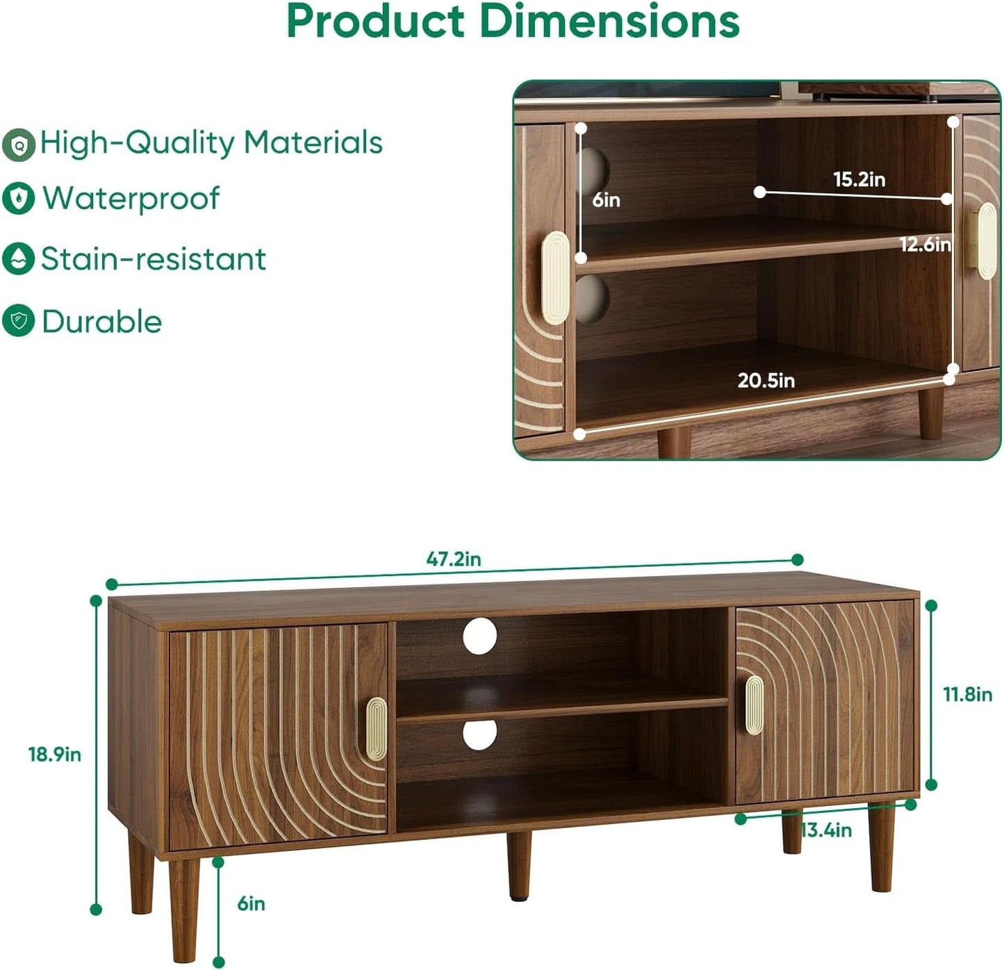 Walnut Media Console