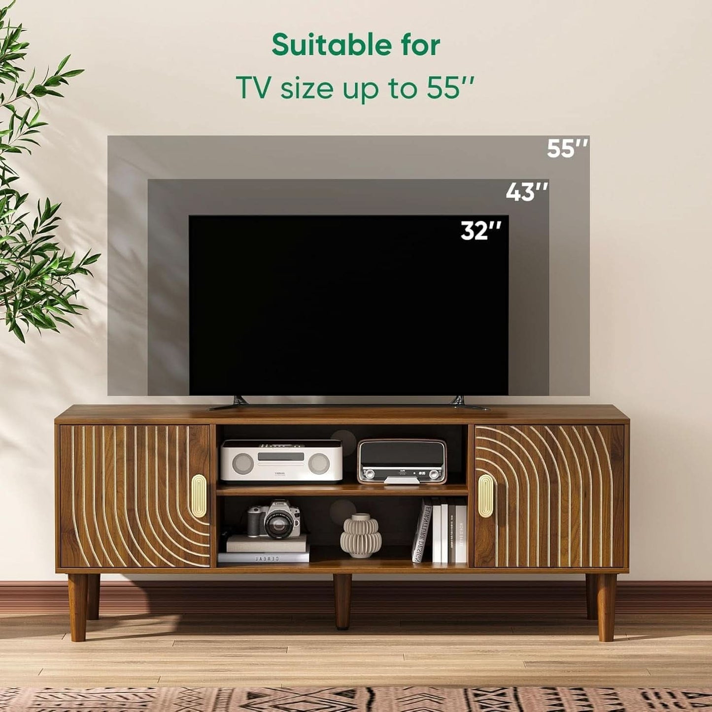 Walnut Media Console